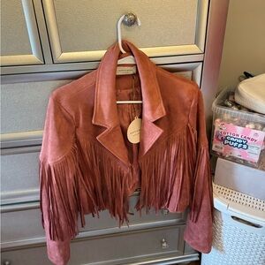 Chic Suede Fringe Jacket